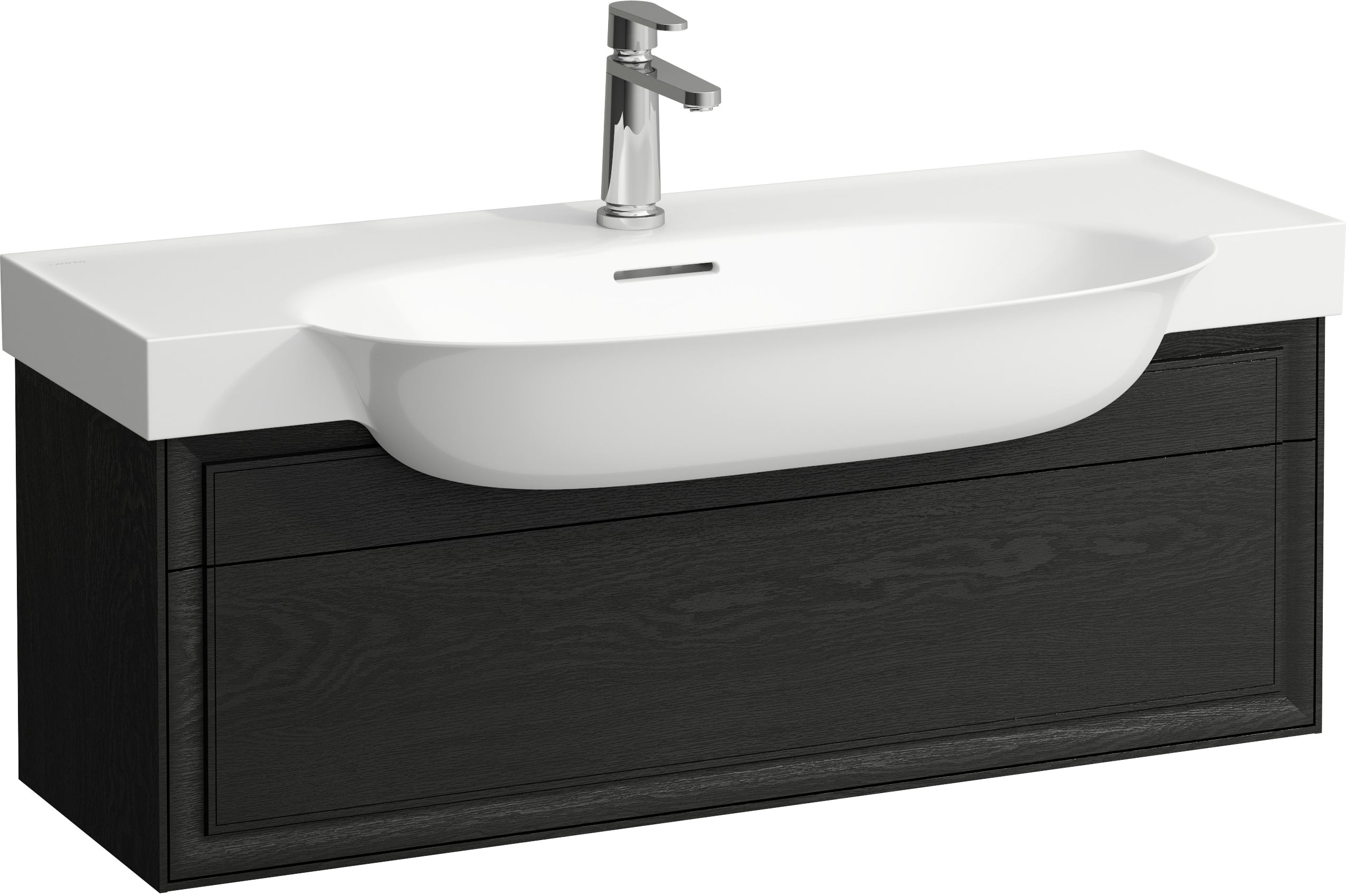 Laufen The New Classic dulap 97.6x31.6x34.4 cm sub chiuveta pe perete negru-stejar H4060910856281