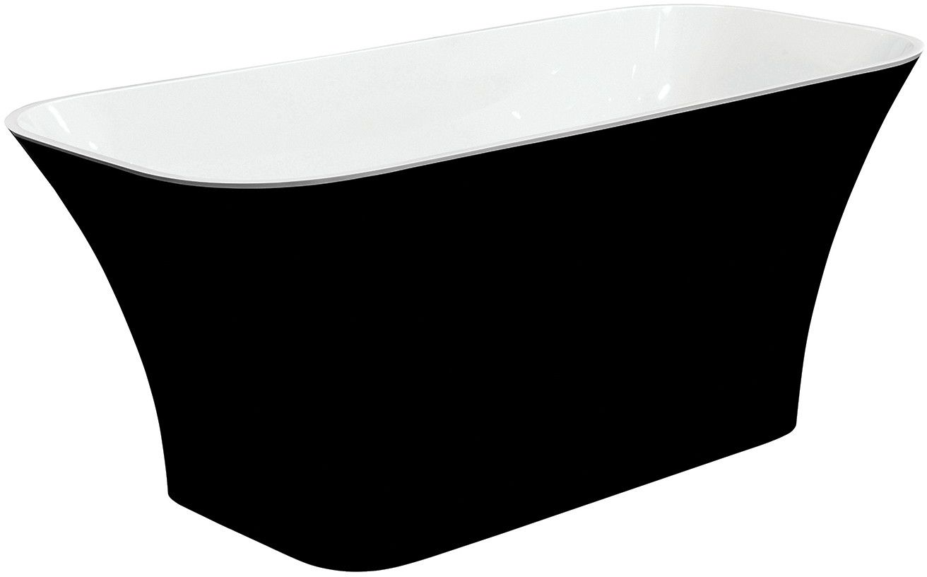 Besco Assos cadă freestanding 160x70 cm dreptunghiulară bicolor #WMMC-160-AKG