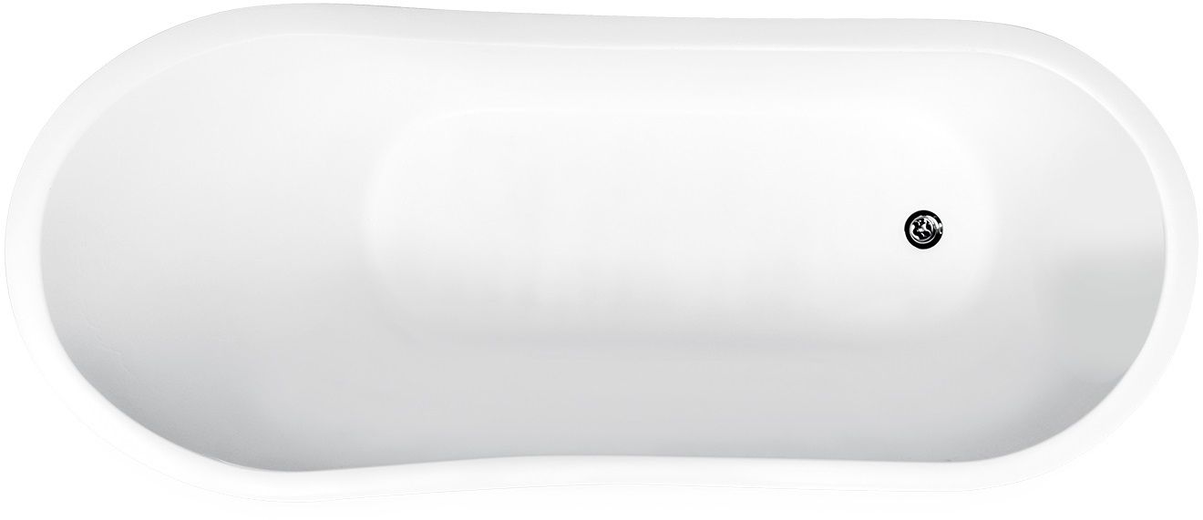 Besco Gloria cadă freestanding 150x66 cm ovală bicolor #WMMC-150GLW