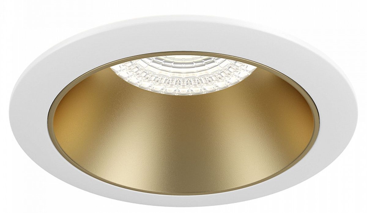 Maytoni Share lampă încorporată 1x15 W alb-auriu DL053-01WMG