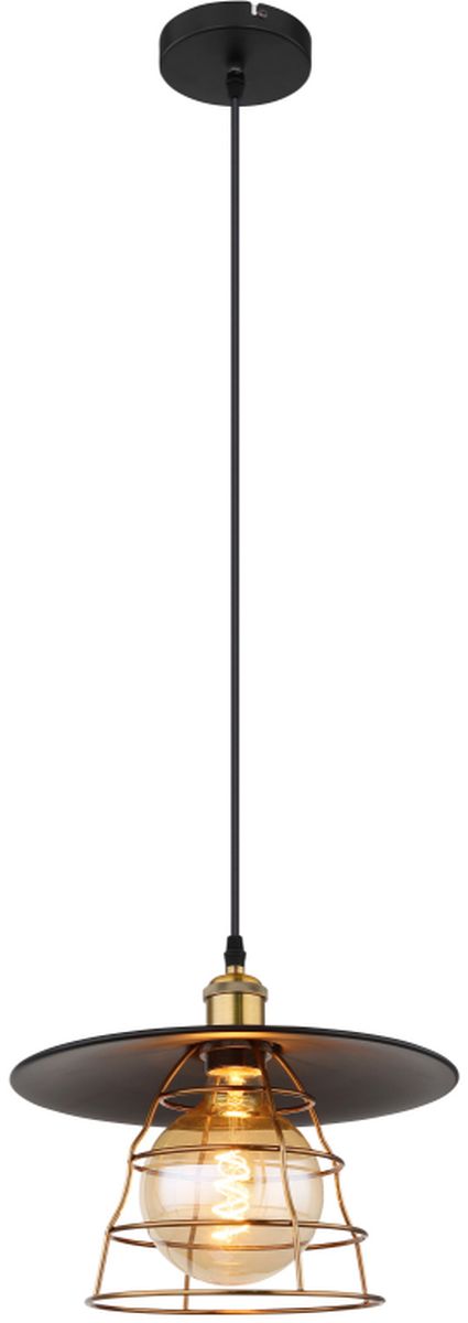 Globo Lighting Viejo lampă suspendată 1x60 W negru-cupru 15086BH1