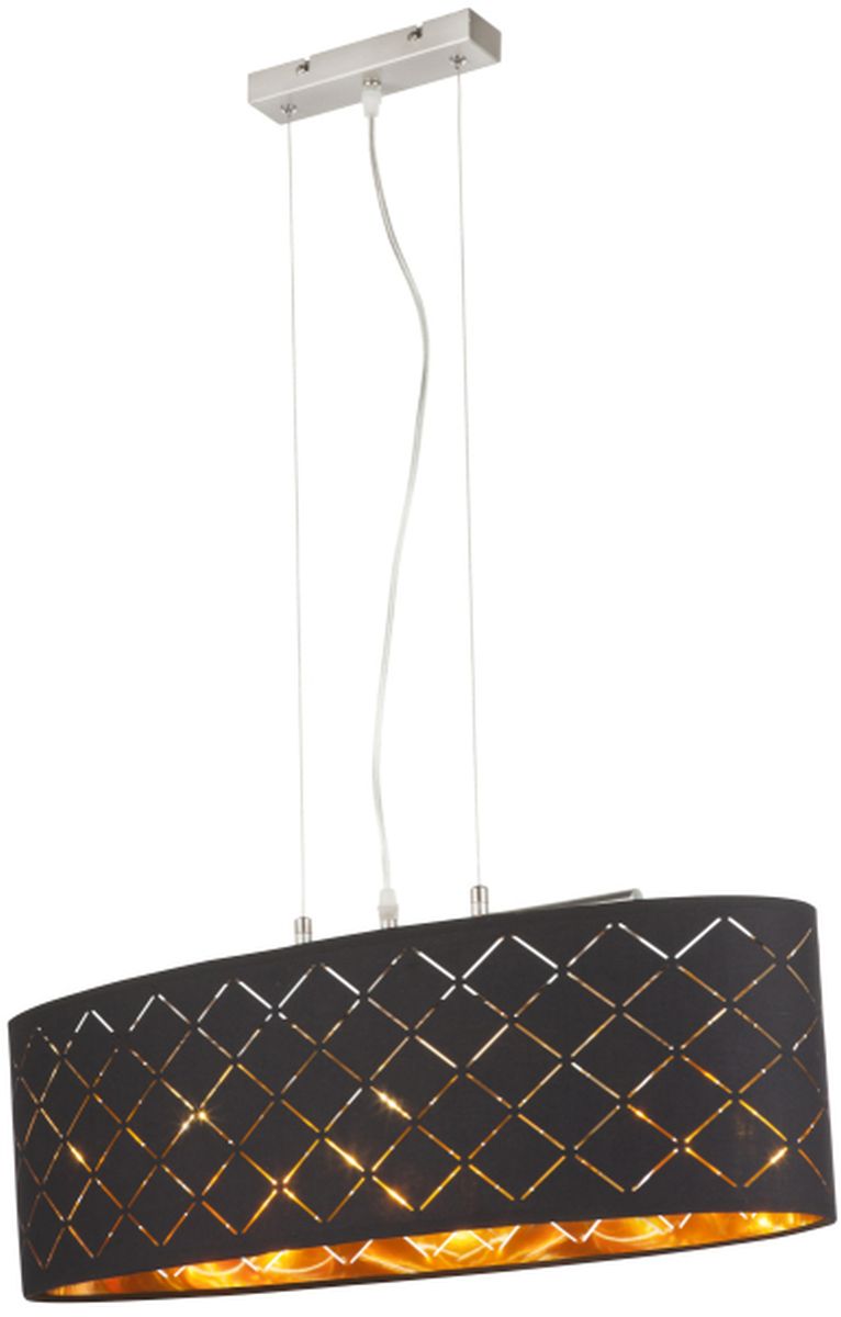 Globo Lighting Clarke lampă suspendată 3x60 W negru-auriu 15229H2