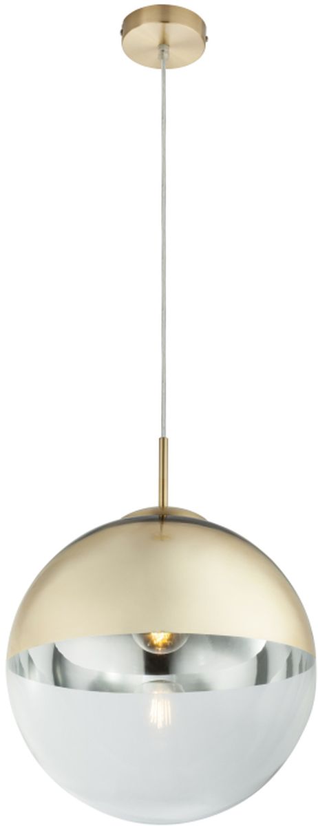 Globo Lighting Varus lampă suspendată 1x40 W transparent-auriu 15857