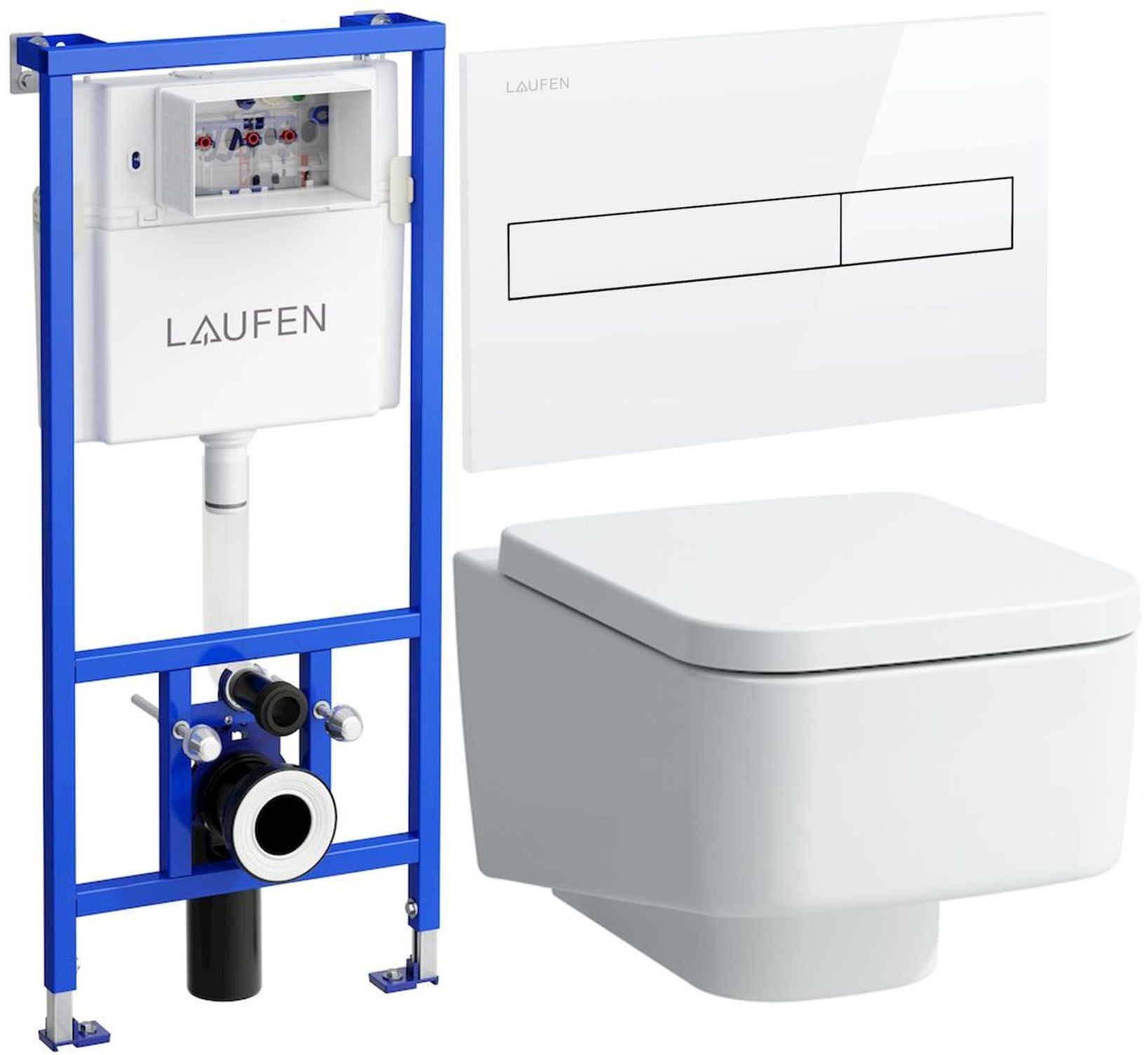 Set vas WC Laufen Pro S H8209620000001, cadru încastrat Laufen Lis H8946600000001, H8919610000001, H8956610000001