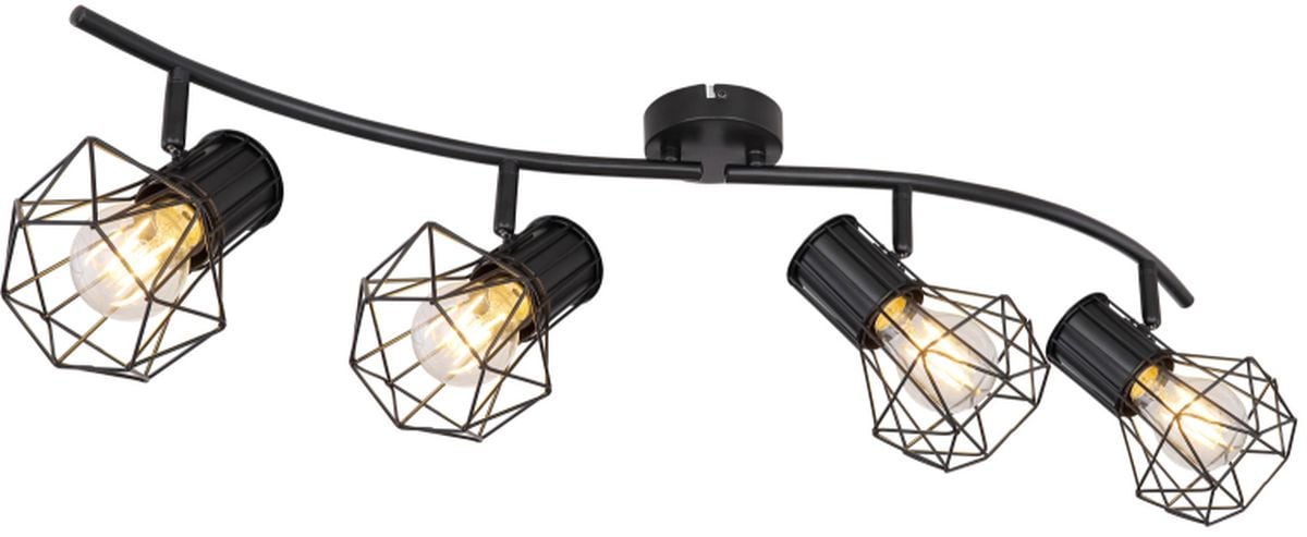 Globo Lighting Priska lampă de tavan 4x40 W negru 54017-4