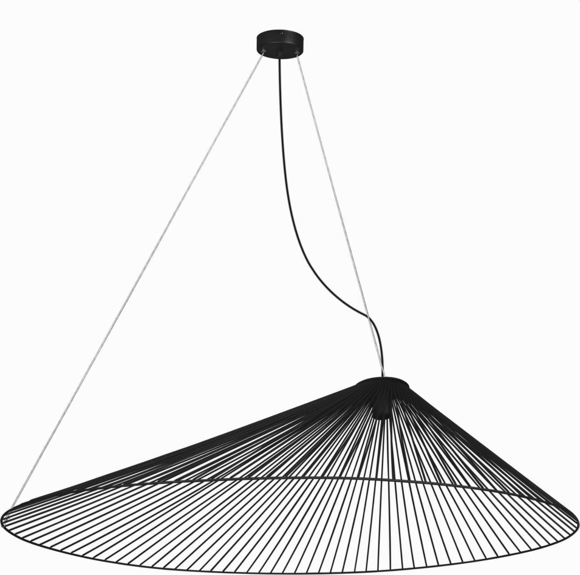 Kaja Peak lampă suspendată 1x60 W negru KP-10
