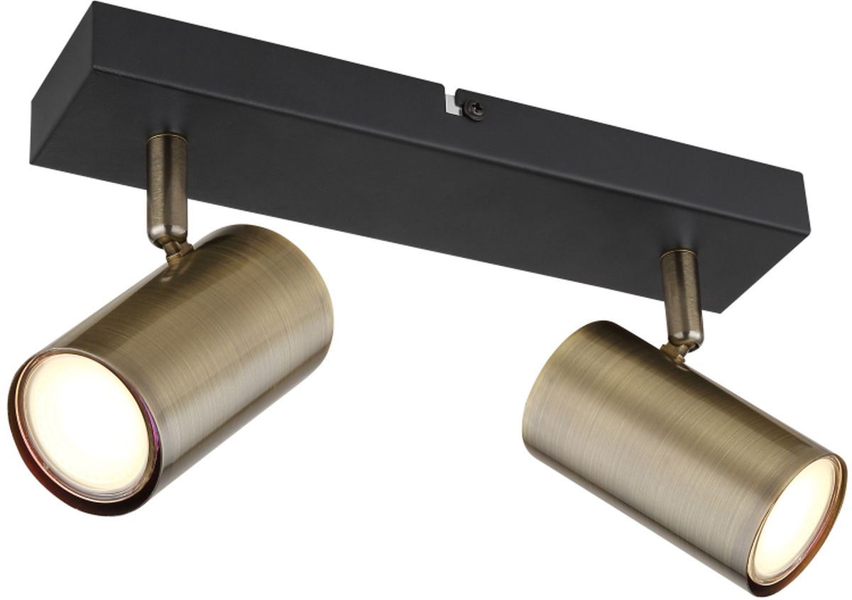 Globo Lighting Robby lampă de tavan 2x35 W negru-alamă 57911-2M