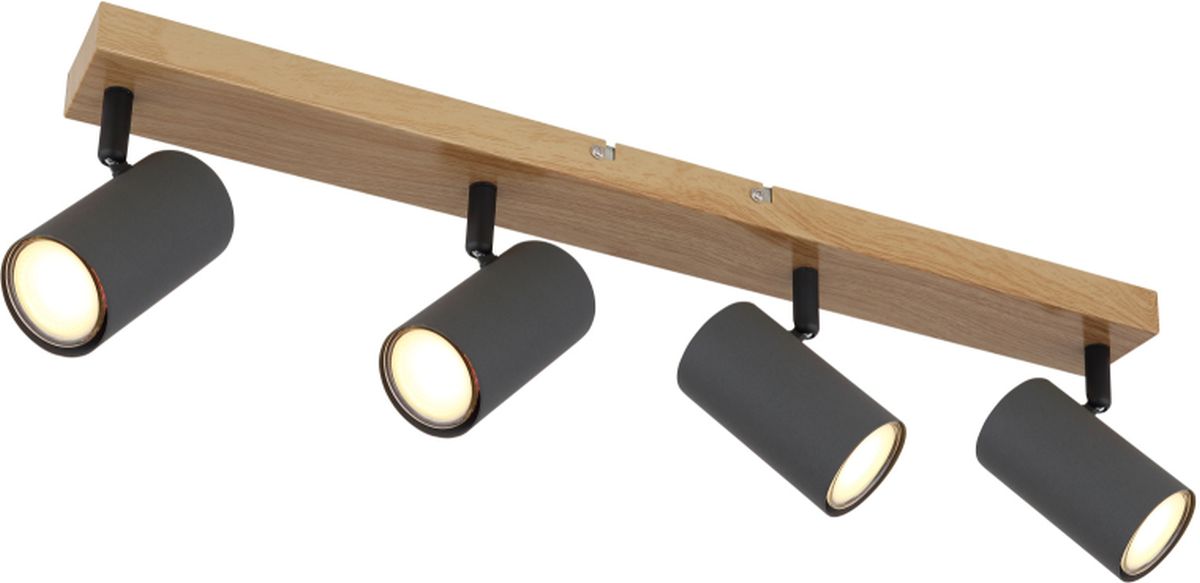 Globo Lighting Robby lampă de tavan 4x35 W lemn-grafit 57911-4G