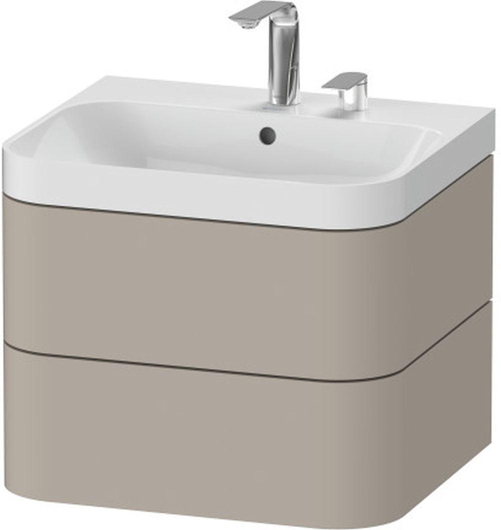 Duravit Happy D.2 Plus lavoar cu dulap 57.5 cm fără HP4345E6060