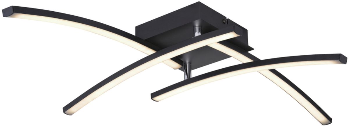 Globo Lighting Tansy I lampă de tavan 1x24 W negru-opal 67129-24