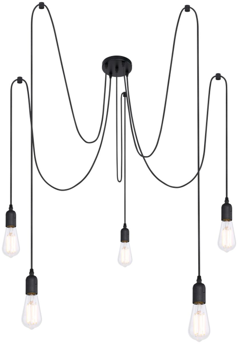 Globo Lighting Maracana lampă suspendată 5x60 W negru A110-5