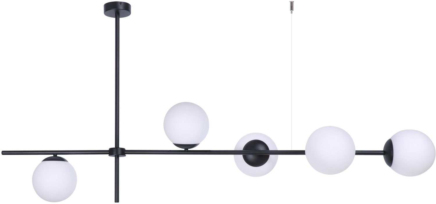 Kaja Vuelta lampă suspendată 5x40 W alb-negru K-4738