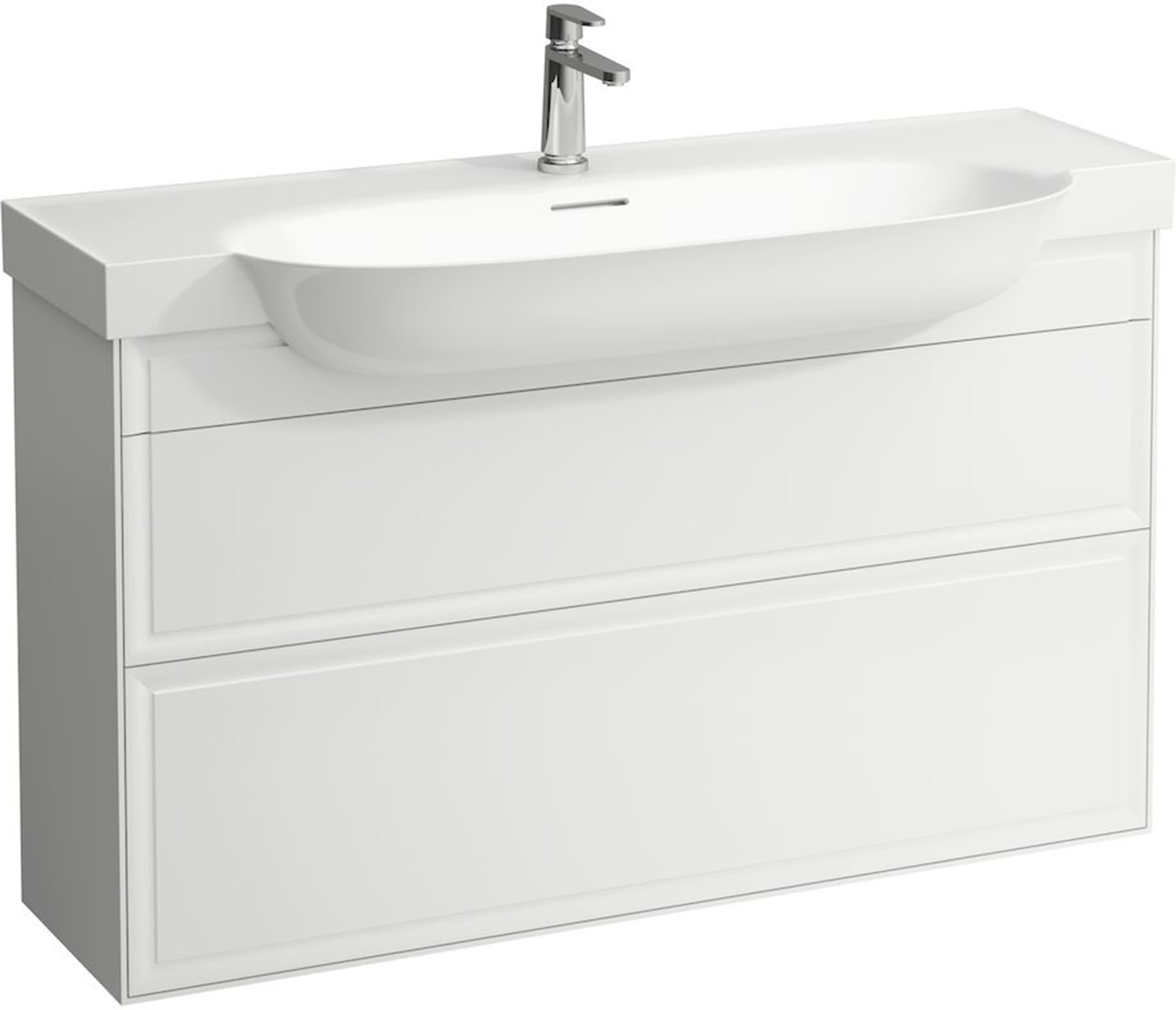 Laufen The New Classic dulap 117.7x31.6x67.7 cm sub chiuveta pe perete alb H4060520856311