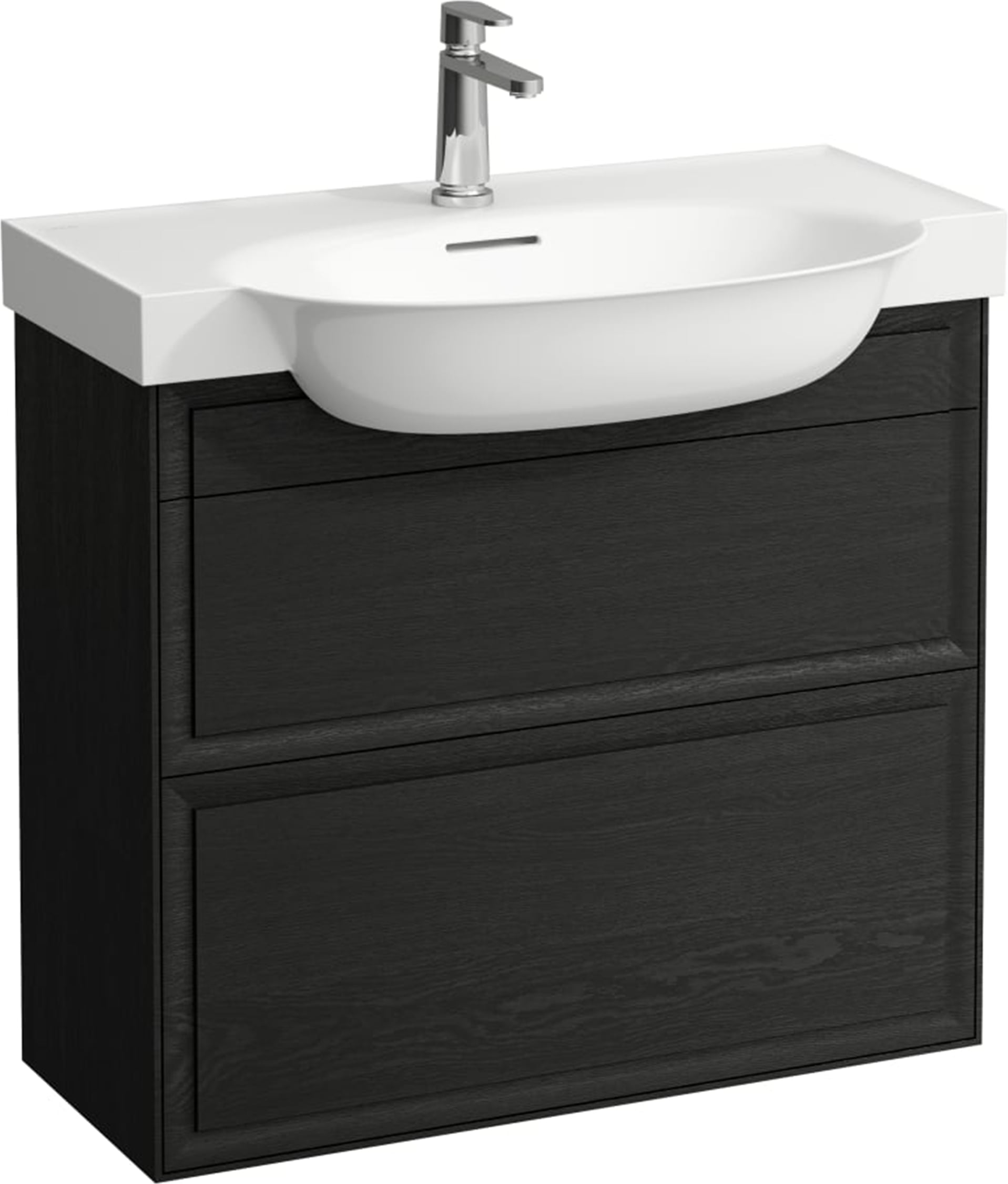 Laufen The New Classic dulap 77.6x31.6x67.7 cm sub chiuveta pe perete negru-stejar H4060420856281