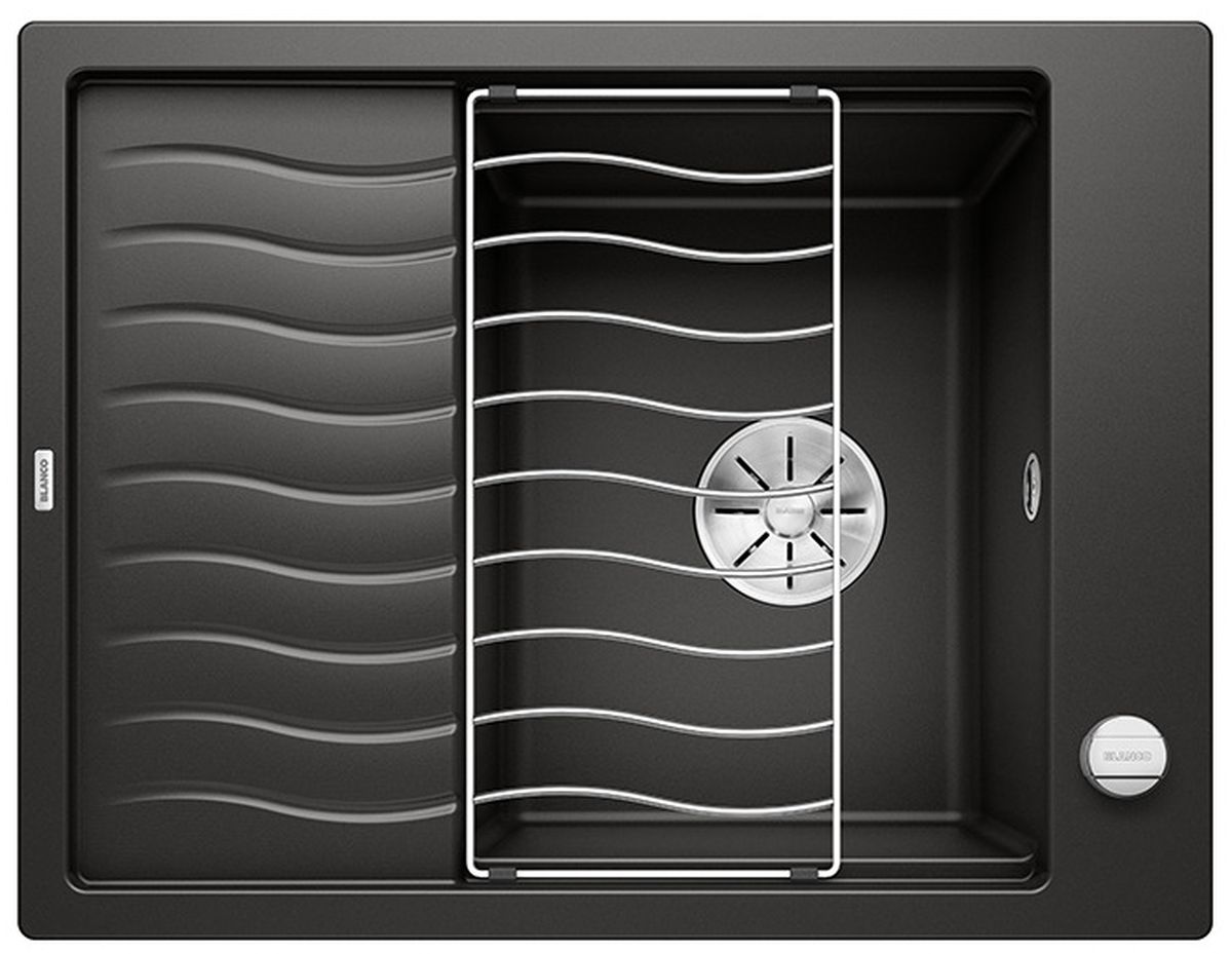 Blanco Elon 45 S chiuvetă din granit 65x50 cm negru 525879