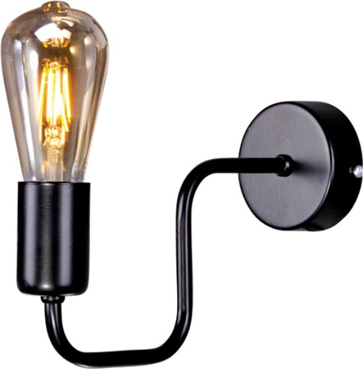 Kaja Skadi lampă de perete 1x60 W negru K-3893