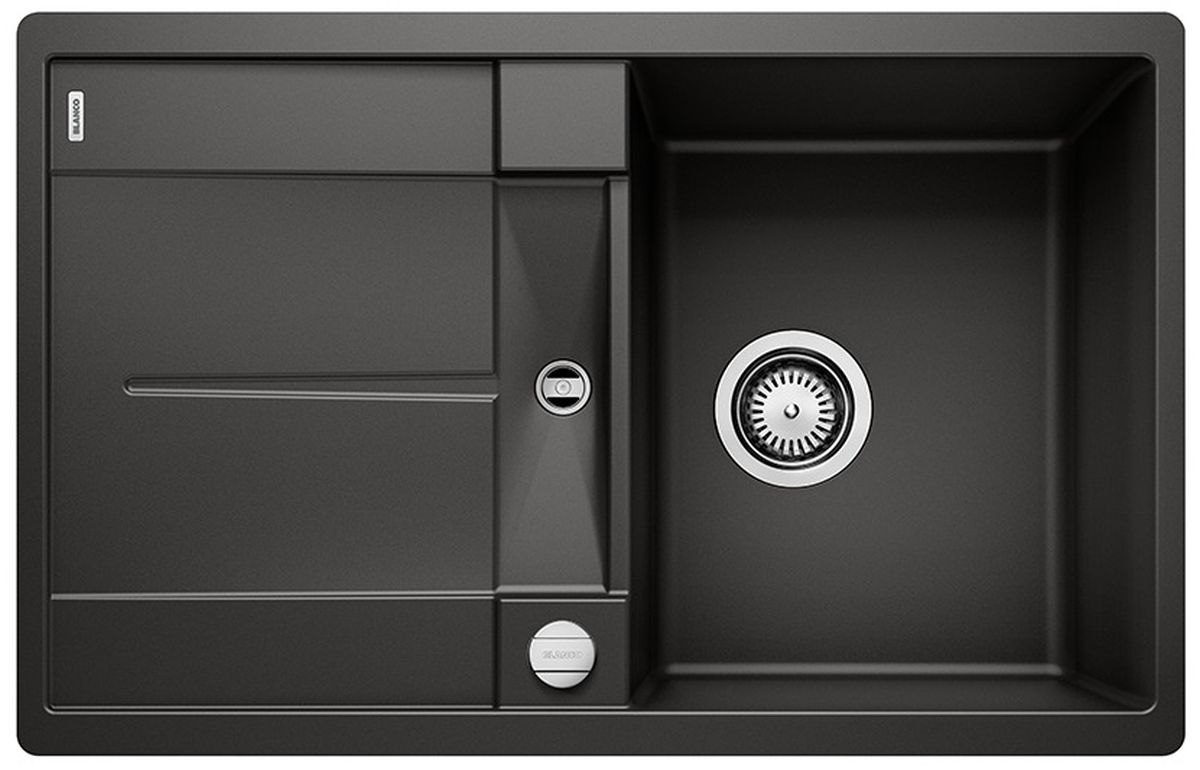 Blanco Metra 45 S-F chiuvetă din granit 77x49 cm negru 525917