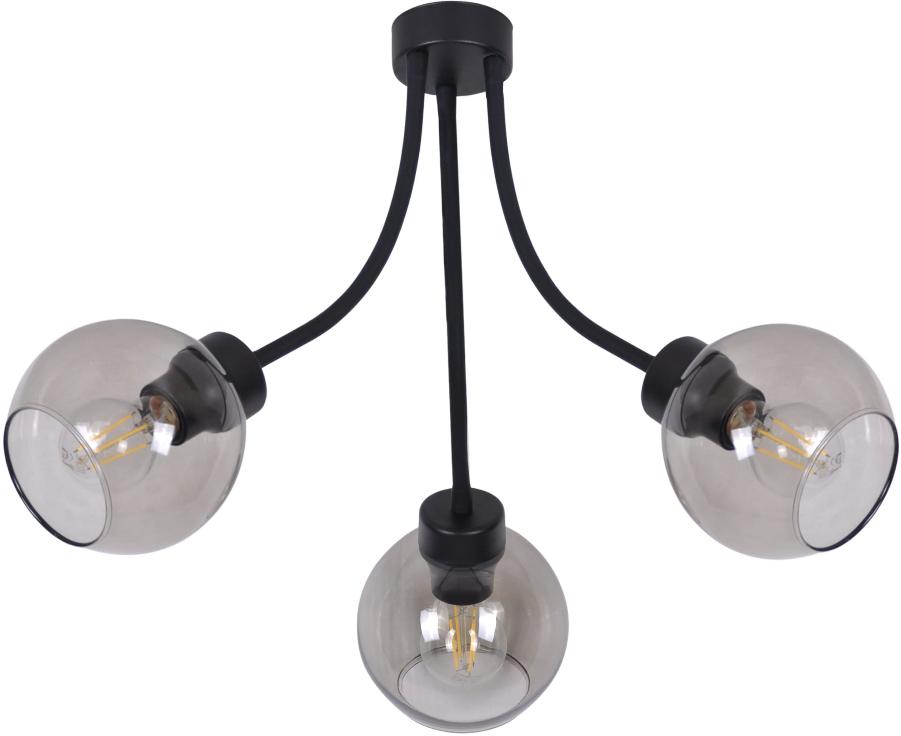 Kaja Melo lampă de tavan 3x60 W negru K-1583