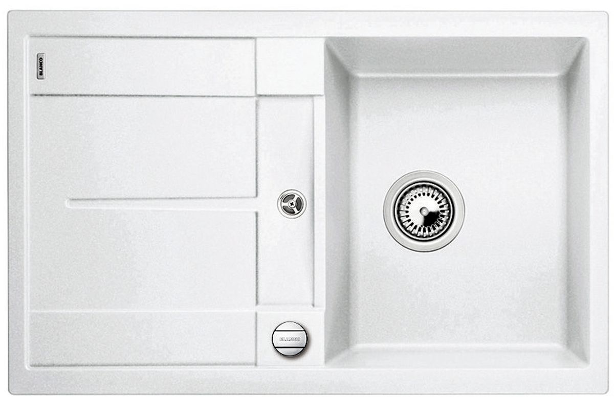 Blanco Metra 45 S-F chiuvetă din granit 77x49 cm alb 519083
