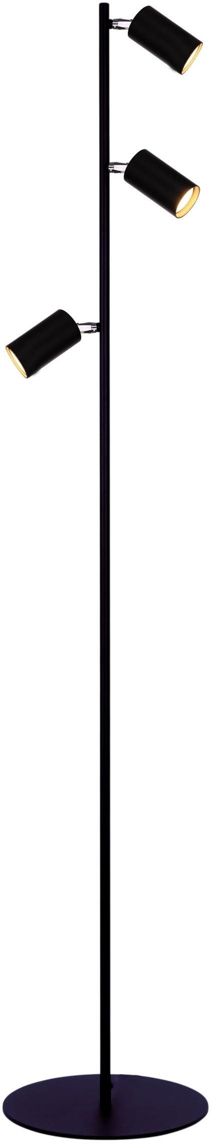 Kaja Monti lampă de podea 3x10 W negru K-4409