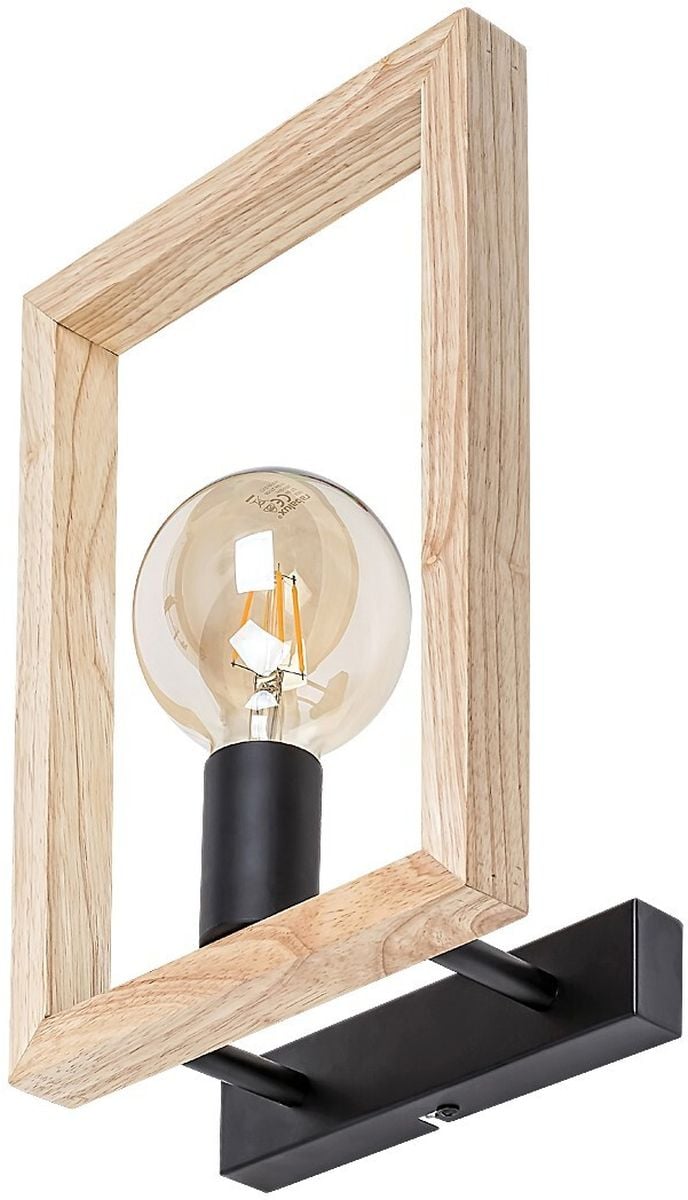 Rabalux Indigo lampă de perete 1x40 W negru-lemn 2289