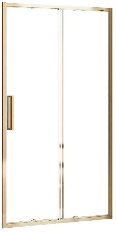 Rea Rapid Slide uși de duș 140 cm culisantă auriu luciu/sticlă transparentă REA-K5616