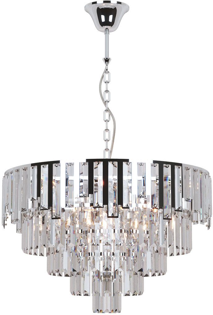 Kaja Cameron lampă suspendată x40 W argint-cristal K-8177