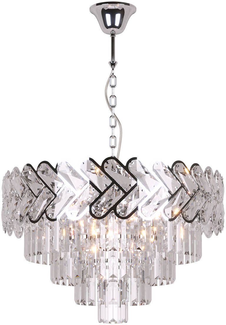 Kaja Toscana lampă suspendată x40 W argint-cristal K-8173