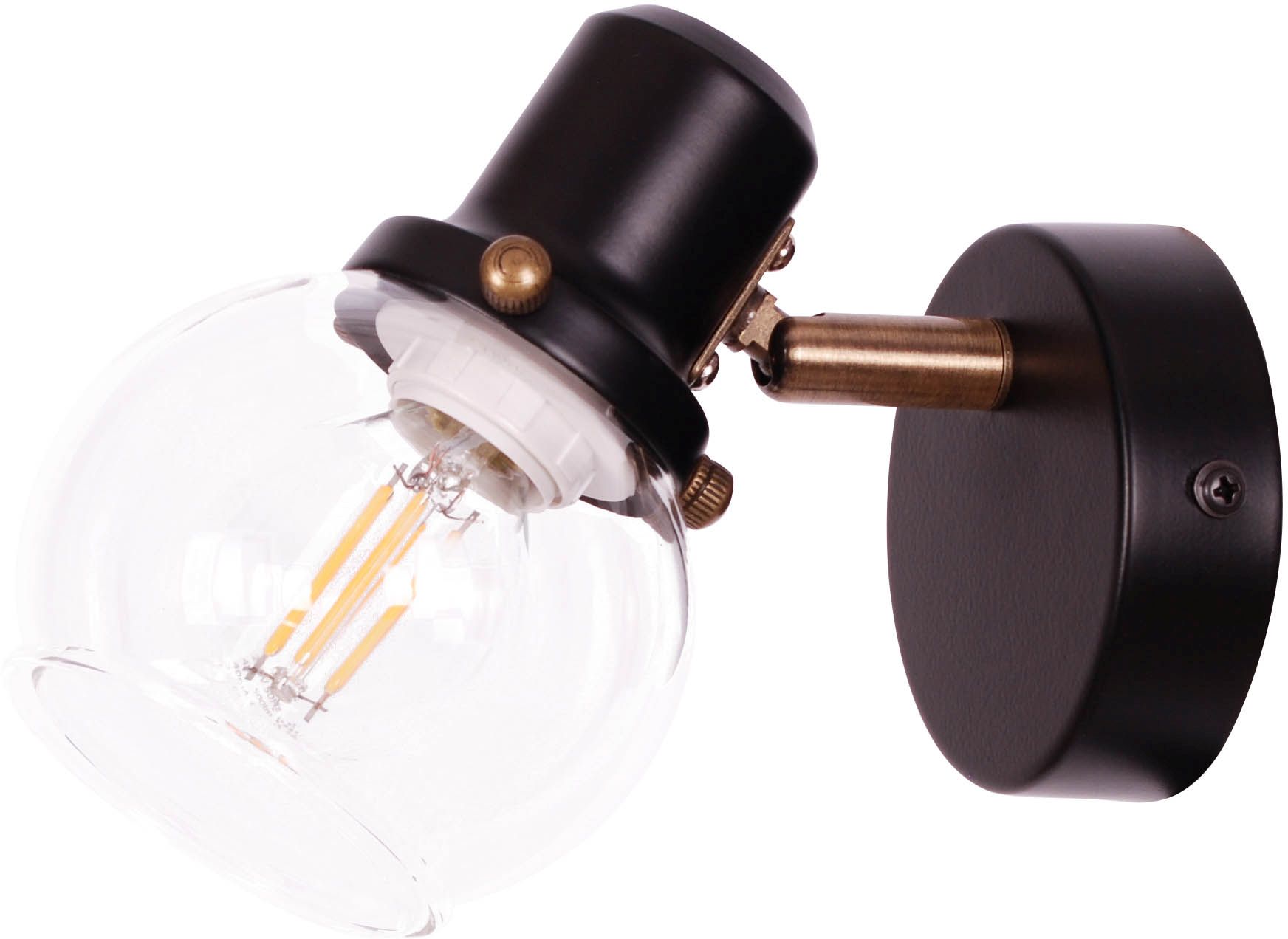 Kaja Defis plafonier 1x25 W negru K-8111