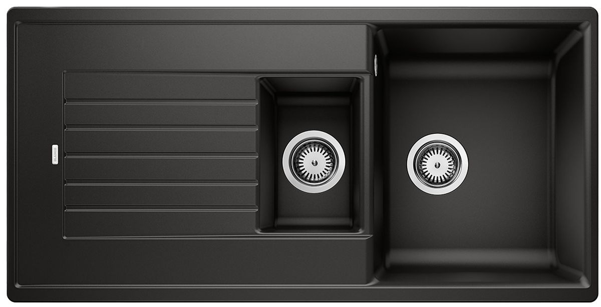 Blanco Zia 6 S chiuvetă din granit 100x50 cm negru 526021