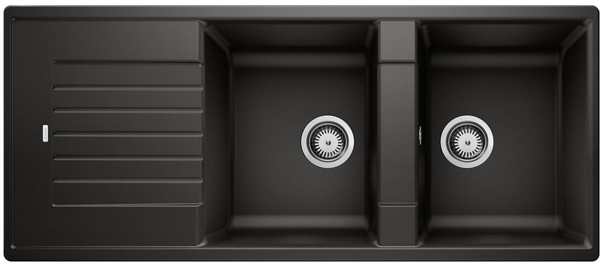Blanco Zia 8 S chiuvetă din granit 116x50 cm negru 526027