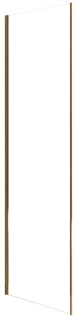 Rea Rapid perete de duș 80 cm auriu luciu/sticla transparentă REA-K5621
