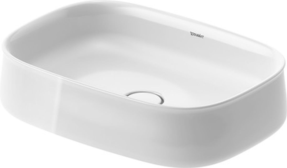 Duravit Zencha lavoar 55x39 cm oval de blat alb 2373550079