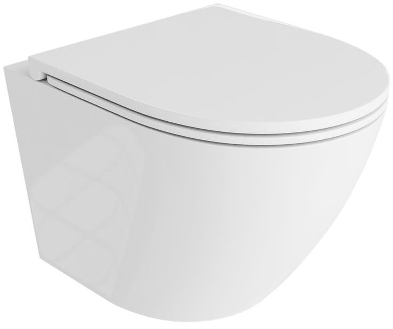 LaVita Sofi One vas wc cu capac soft-close agăţat fără margine alb lucios 5900378310471