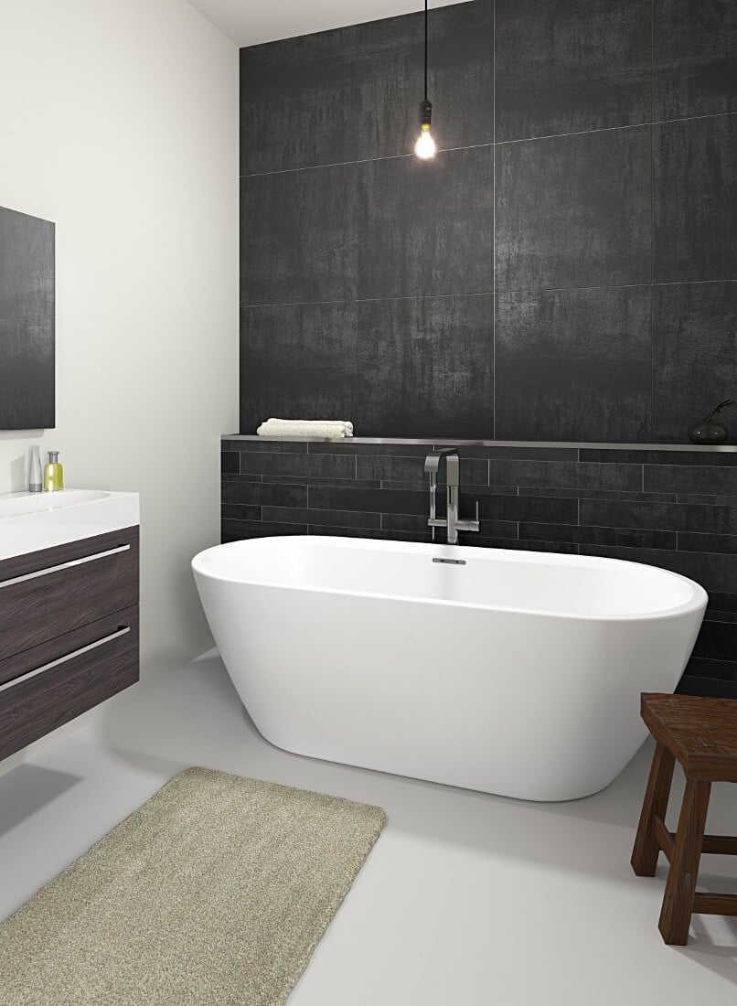 Riho Inspire cadă freestanding 180x80 cm ovală alb B085004005