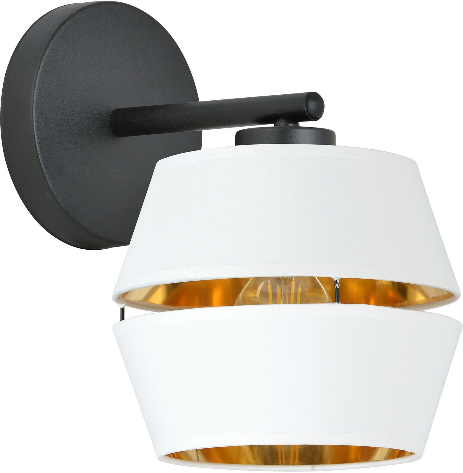 Emibig Piano K1 lampă de perete 1x15 W alb-negru-auriu 1182/K1