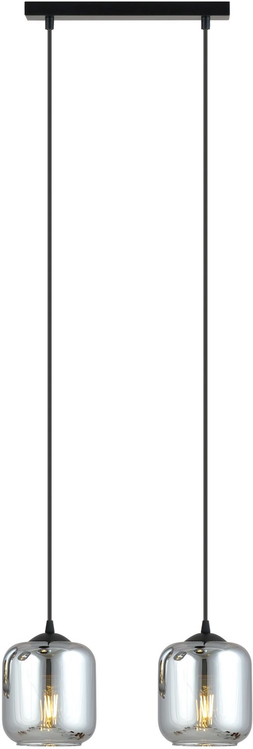 Emibig Storm lampă suspendată 2x40 W negru 1176/2