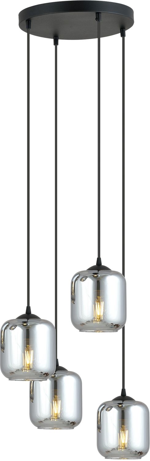 Emibig Storm 4 Premium lampă suspendată 4x40 W negru 1176/4PREM