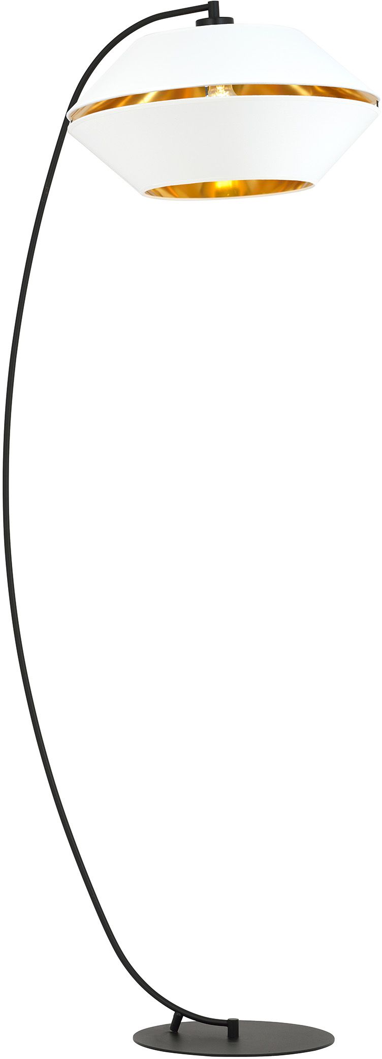 Emibig Piano lampă de podea 1x15 W alb-negru-auriu 1182/LP