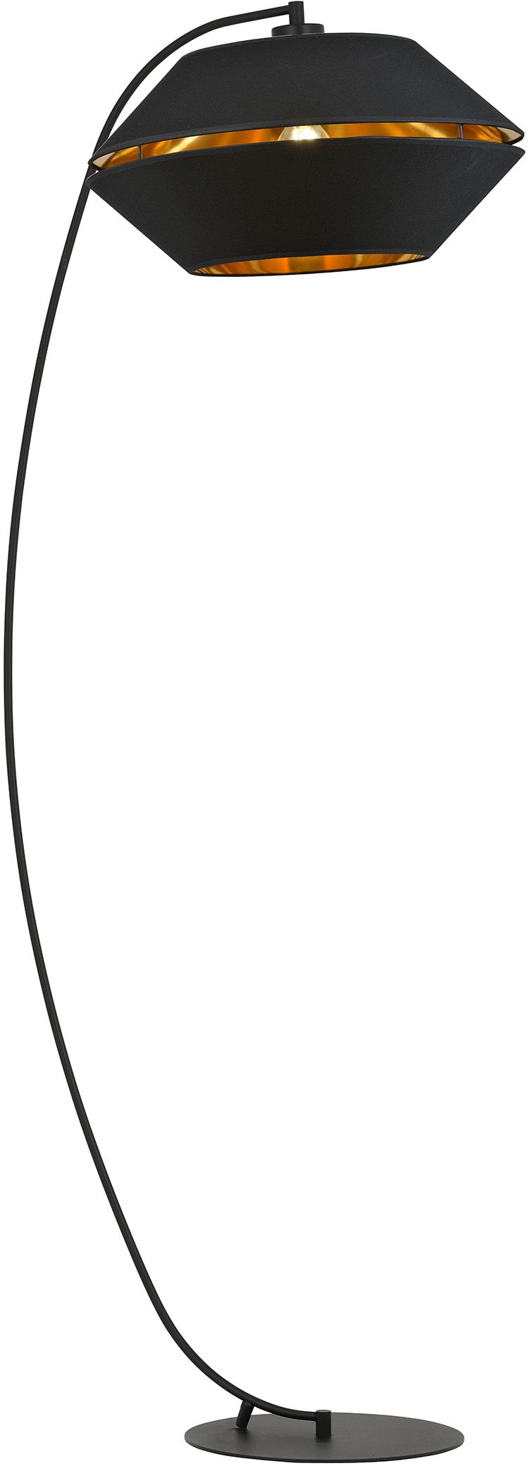 Emibig Piano lampă de podea 1x15 W negru-auriu 1183/LP