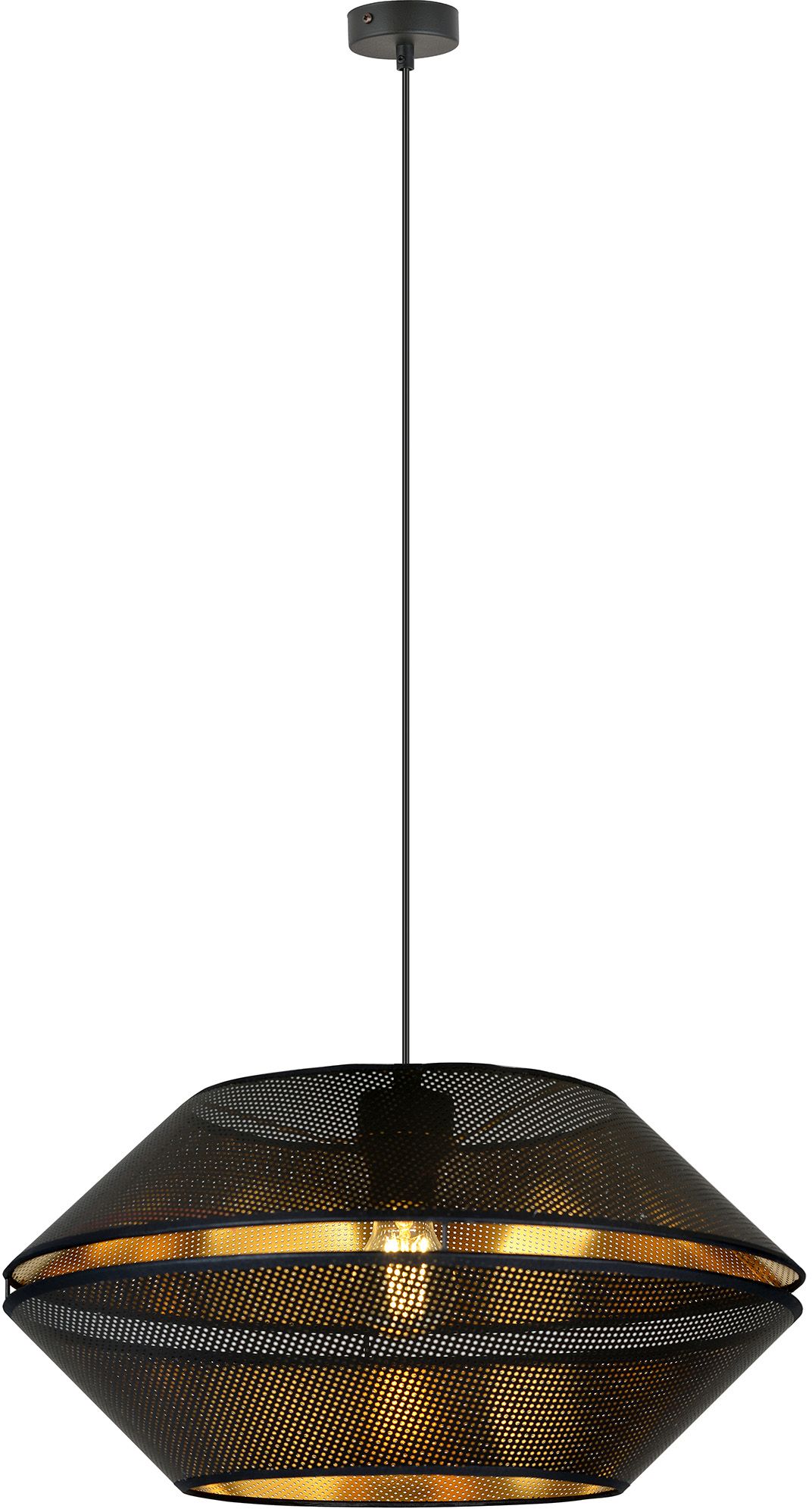 Emibig Malia lampă suspendată 1x15 W negru-auriu 1185/1