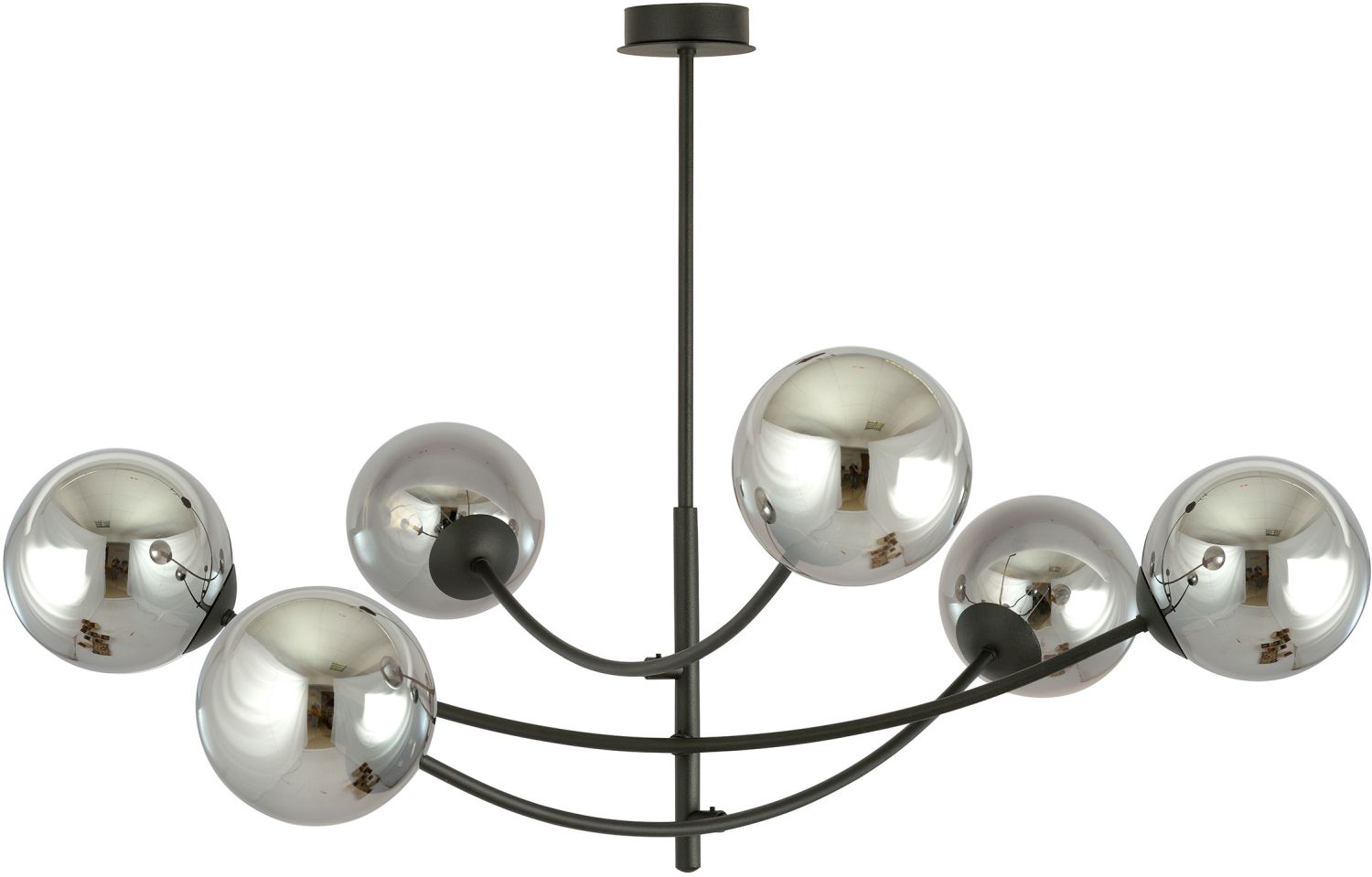 Emibig Hunter lampă de tavan 6x10 W negru-grafit 1100/6