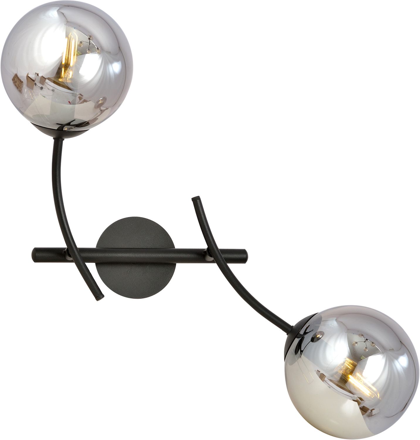 Emibig Hunter lampă de perete 2x10 W negru-grafit 1100/K2