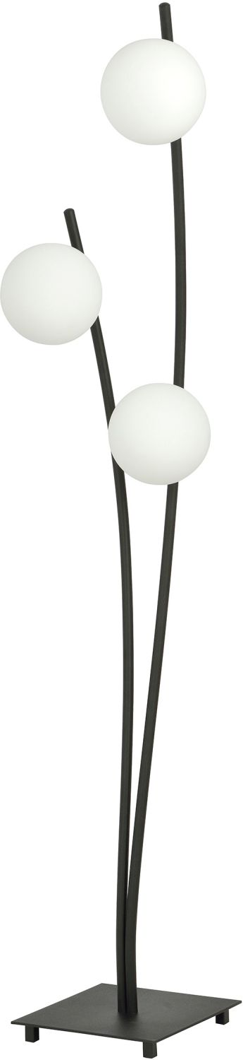 Emibig Hunter lampă de podea 3x10 W negru-opal 1102/LP3