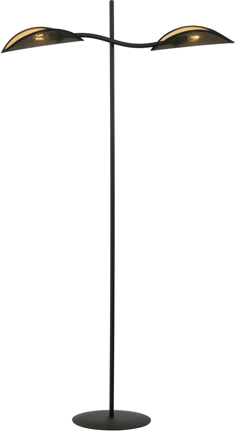 Emibig Lotus lampă de podea 2x10 W negru-auriu 1106/LP2