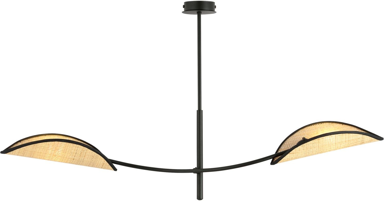 Emibig Lotus lampă de tavan 2x40 W negru-bej 11082