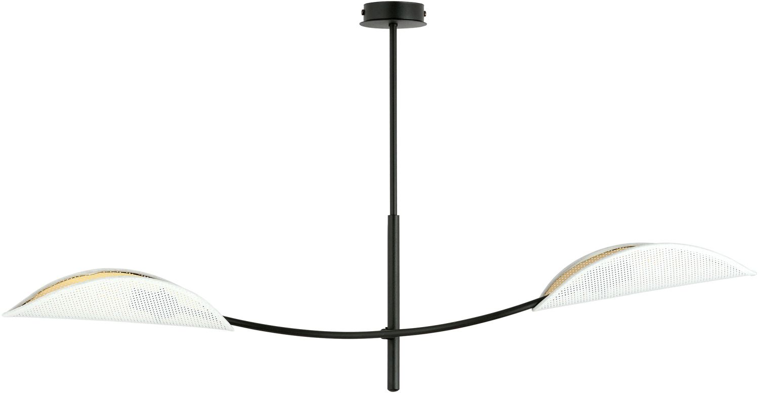 Emibig Lotus lampă de tavan 2x40 W alb-negru-auriu 1107/2