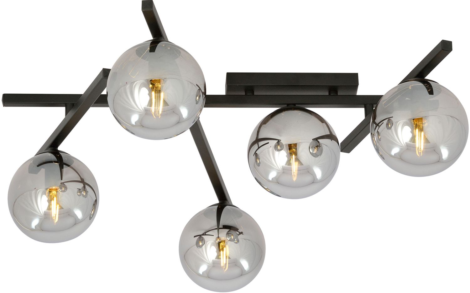 Emibig Smart lampă de tavan 5x10 W negru-grafit 1104/5