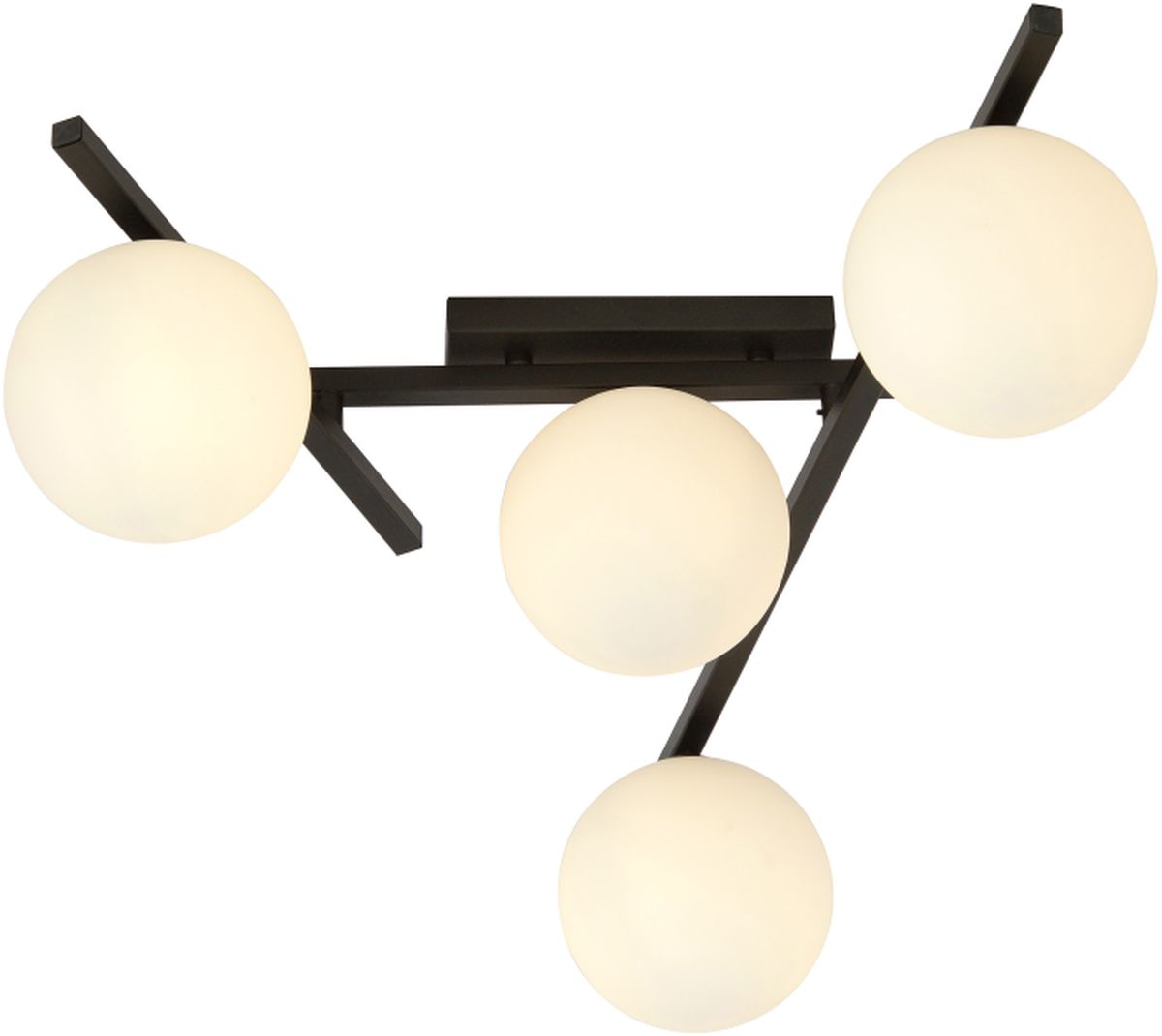 Emibig Smart lampă de tavan 4x10 W negru-opal 1103/4