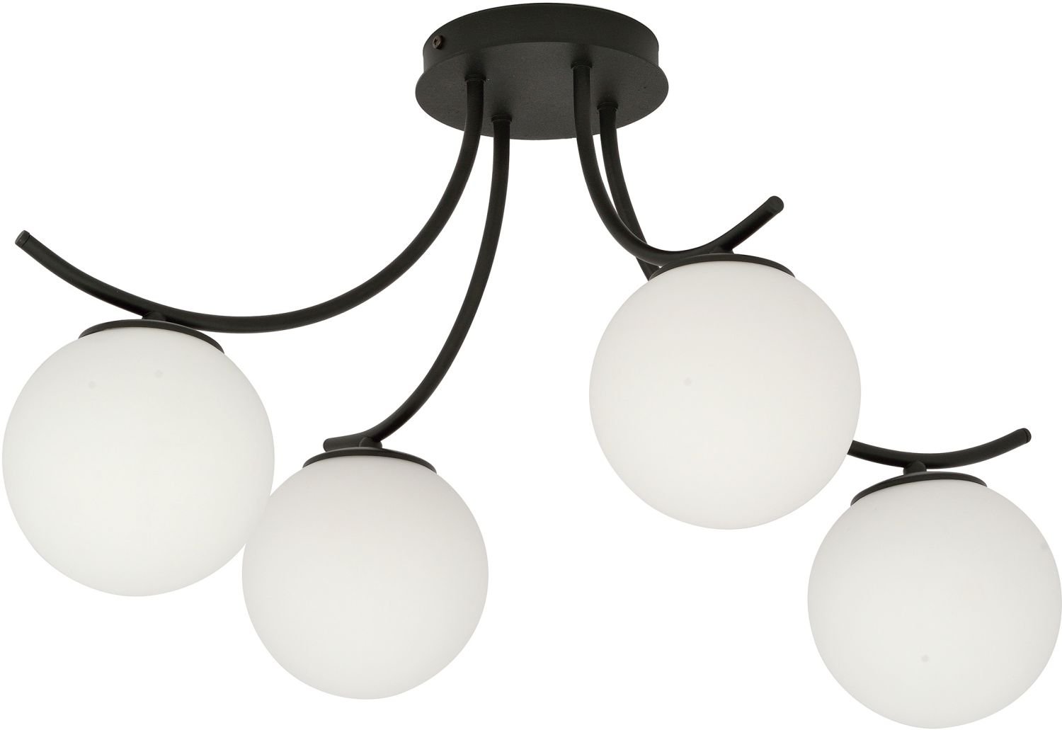 Emibig Boston lampă de tavan 4x40 W negru-opal 1109/4